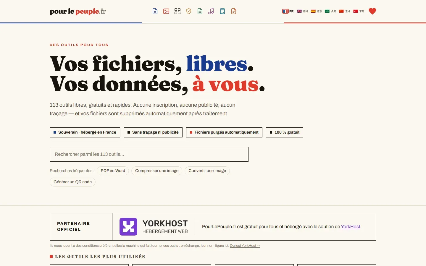 Aperçu du site Pour le peuple